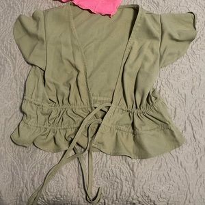 Green princess Polly top